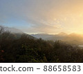 Mountains and sky in the morning sun 88658583