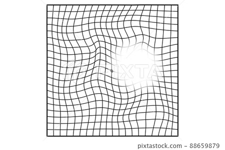 Amsler chart, appearance of age-related macular degeneration (visual field defect) 88659879