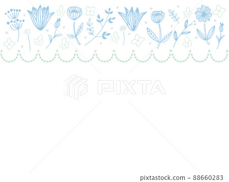 淺藍色和綠色斯堪的納維亞框架 88660283