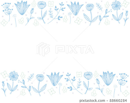 淺藍色和綠色斯堪的納維亞框架 88660284