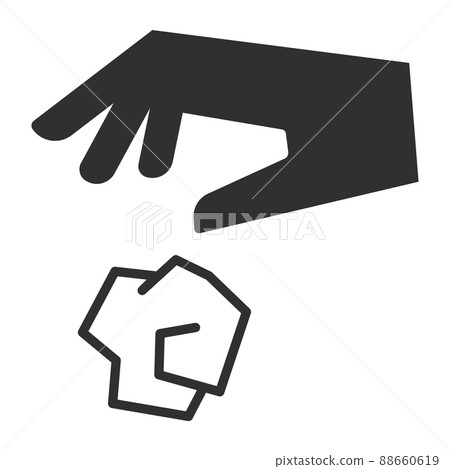 Littering icon 88660619