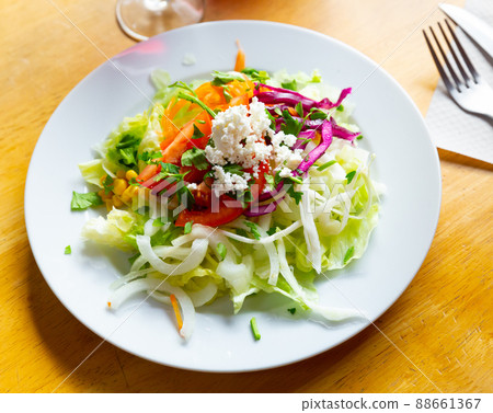 Turkish traditional choban salad Turkish traditional choban salad 88661367