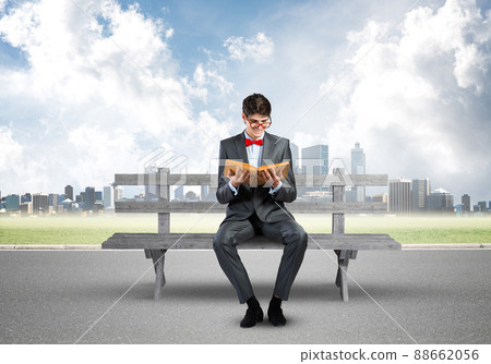 young student with a book 88662056