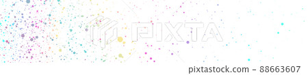 Holographic dust particles geometric abstract tech background Holographic dust particles geometric abstract tech background 88663607