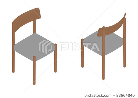 Dining chair isometric teak 88664840