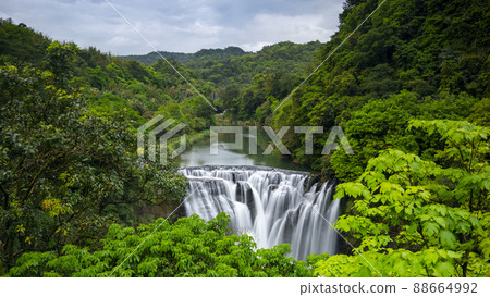 臺灣，瀑布，十分寮瀑布，台湾、滝、Shifenliao滝、Taiwan, waterfall, 88664992