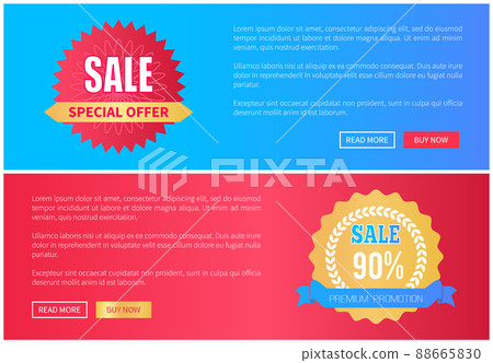 Special Offer Premium Promotion Sale Round Labels 88665830