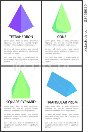 Tetrahedron Cone Square Pyramid Triangular Prism 88666630