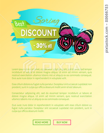 Best Spring Discount 30 Off Label Butterfly Vector Best Spring Discount 30 Off Label Butterfly Vector 88666783
