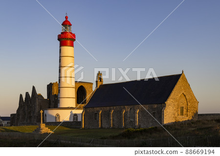 Saint-Mathieu Lighthouse, Pointe Saint-Mathieu in Plougonvelin, Finistere, France 88669194