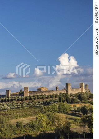 Old Town Monteriggioni, Tuscany, Italy 88669797