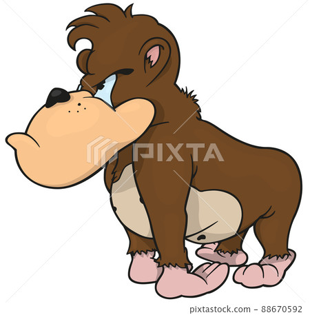 Brown Gorilla with Blue Eyes from Profile 88670592