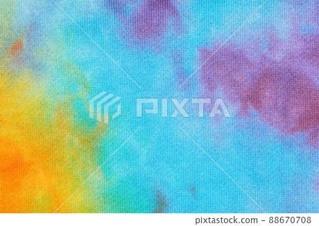 Abstract tie dye multicolor fabric cloth Boho pattern texture Abstract tie dye multicolor fabric cloth Boho pattern texture 88670708