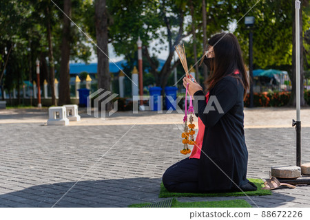 Thai buddhism pray for benefaction worship Thai buddhism pray for benefaction worship 88672226