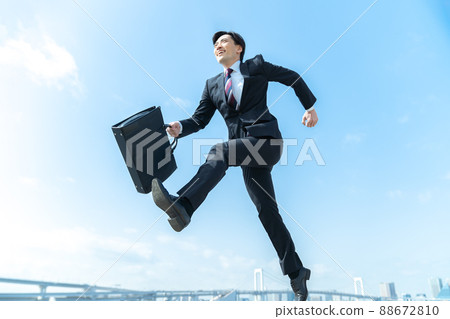 Running business person Running business person 88672810