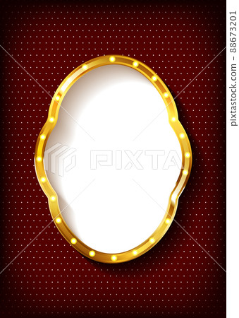 Shining retro light banner. 88673201