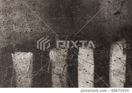 Old Road Abandoned Pedestrian Crossing City Dark Crosswalk Dirty Symbol and Background Sign 88673934