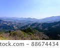 The streets of Takachiho overlooking Kunimigaoka 88674434