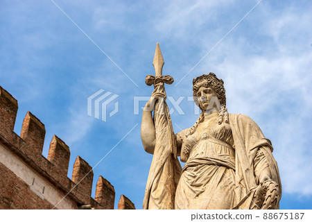 Statue of Independence called Teresona in Treviso Veneto Italy 88675187