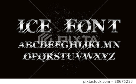 Ice font collection 88675253