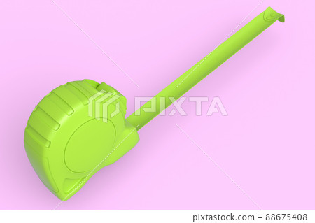 Carpenter measuring tape on pink monochrome background with imperial units Carpenter measuring tape on pink monochrome background with imperial units 88675408
