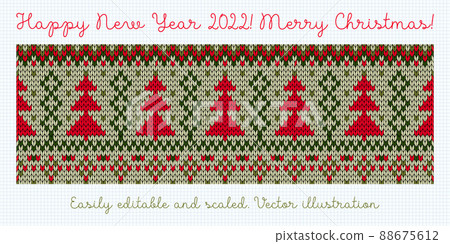 Winter Holiday Seamless Knitted Pattern Winter Holiday Seamless Knitted Pattern 88675612