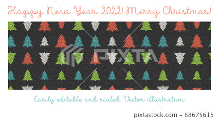 Stylish christmas tree pattern - Stock Illustration [88675615] - PIXTA