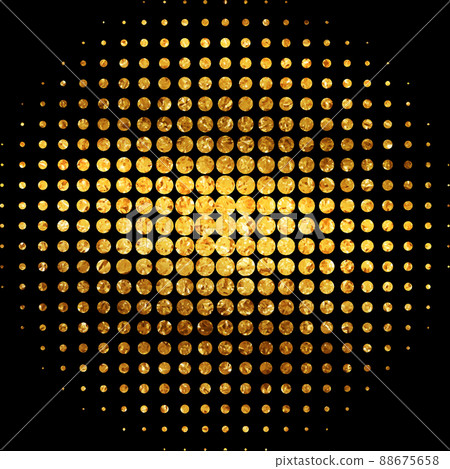 Gold Mosaic Abstract 88675658