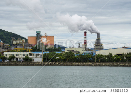 Korea Yeosu factory landscape Korea Yeosu factory landscape 88681310