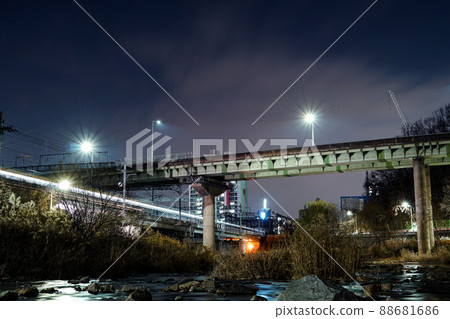 night view of Anyang city in Gyeonggi-do, Korea night view of Anyang city in Gyeonggi-do, Korea 88681686