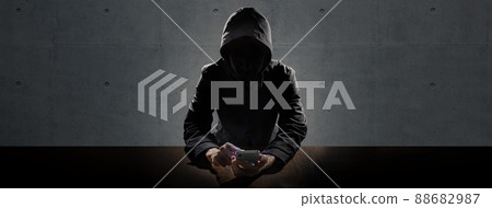 Image material of hackers and internet fraud 88682987