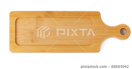 Wooden board isolated on white background, close up Wooden board isolated on white background, close up 88683042