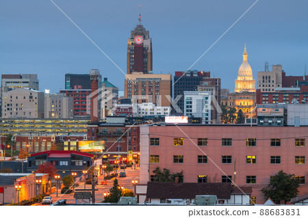Lansing, Michigan, USA Downtown 88683831