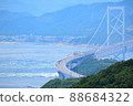 Onaruto Bridge seen from Minamiawaji Island 88684322