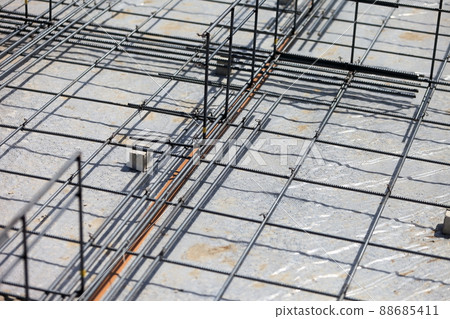 Foundation work of a house 88685411