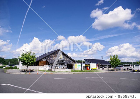 Iwate Road Station Genbikei Road Station on a sunny day 88688433
