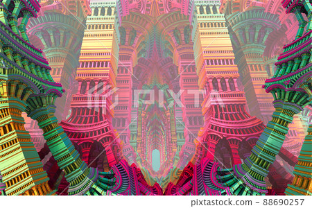 Abstract Computer Generated Fractal Design Stock Illustration -  Illustration of background, paper: 109286983