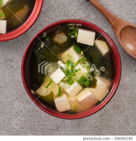 miso miso soup top view gray bottom miso soup miso juice miso スープ miso miso soup top view gray bottom miso soup miso juice miso スープ 88690280