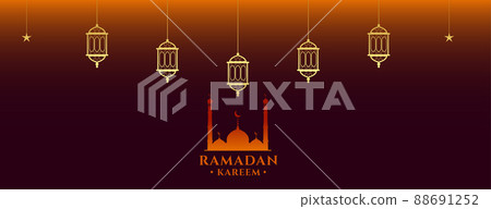 simple ramadan kareem banner design simple ramadan kareem banner design 88691252