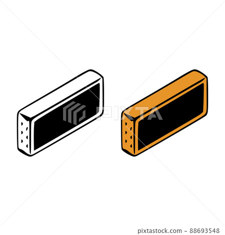 Isometric letter i doodle vector illustration on white background. Letters clip art. 88693548