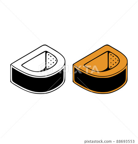 Isometric letter d doodle vector illustration on white background. Letters clip art. Isometric letter d doodle vector illustration on white background. Letters clip art. 88693553
