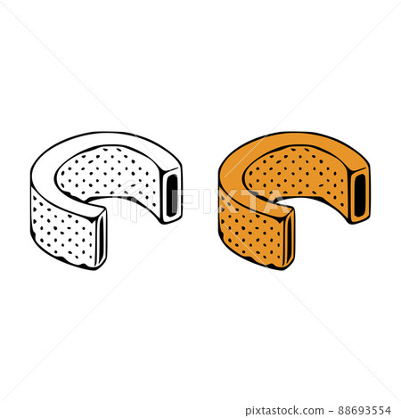 Isometric letter c doodle vector illustration on white background. Letters clip art. Isometric letter c doodle vector illustration on white background. Letters clip art. 88693554