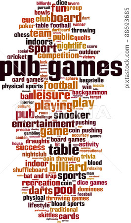 Pub games word cloud Pub games word cloud 88693685