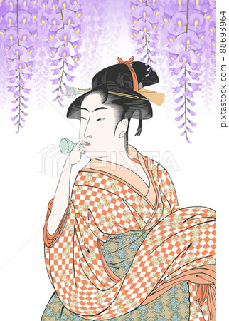 小姐吹poppin，女兒吹beadro，紫藤花 88693964