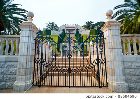 Bahai Gardens in Israel. The most beautiful garden in the world 88694696