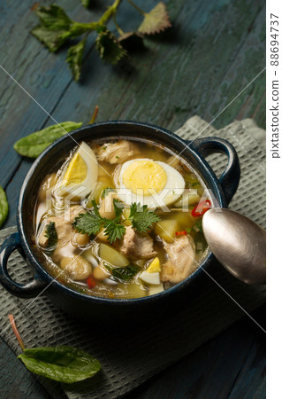 Borsch with sorrel 88694737