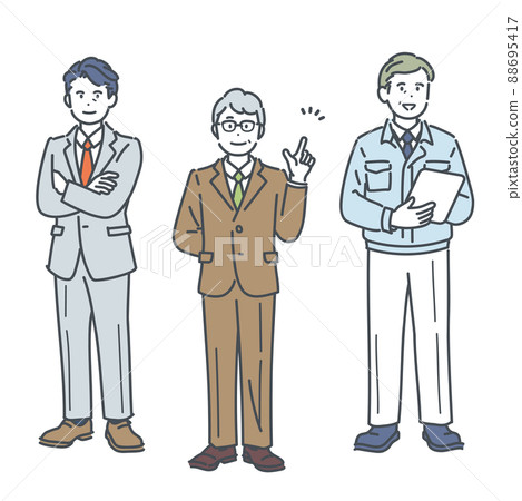 經理和公司高管的形象插圖 經理和公司高管的形象插圖 88695417