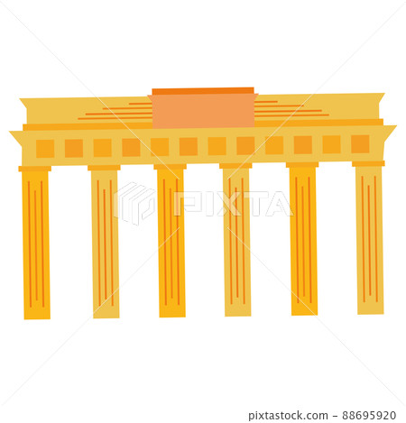 Isolated brandenburg gate landmark icon Vector 88695920