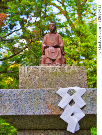 Statue of Otomo family at Fushimi Kandakara Shrine in Kyoto 88696412