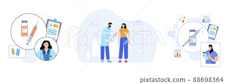 Global vaccination concept 88698364